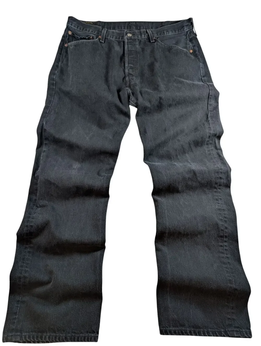 Levi’s 501 XX Button Fly 100% Cotton Black Denim Jeans 38X34 Y2K